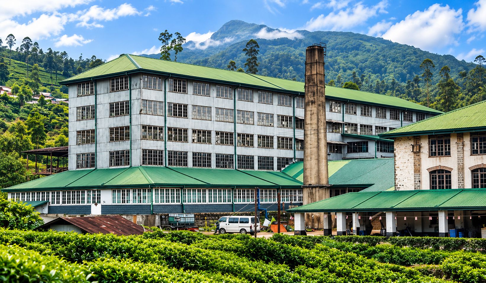Tea plantation & tea factory