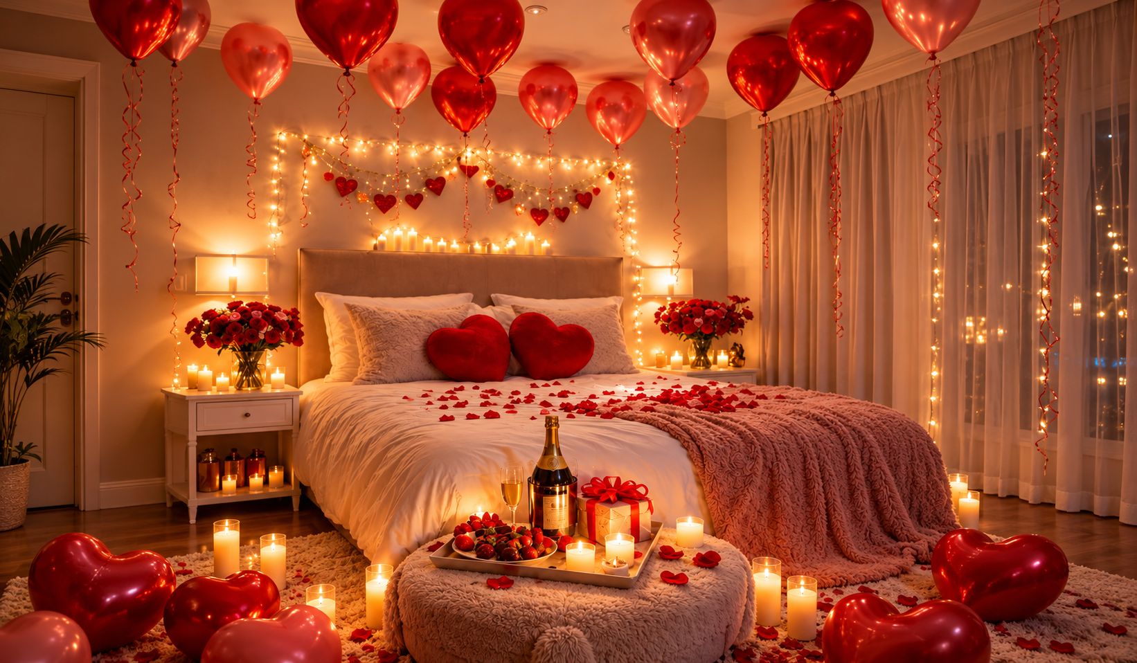Honeymoon room decoration  relax