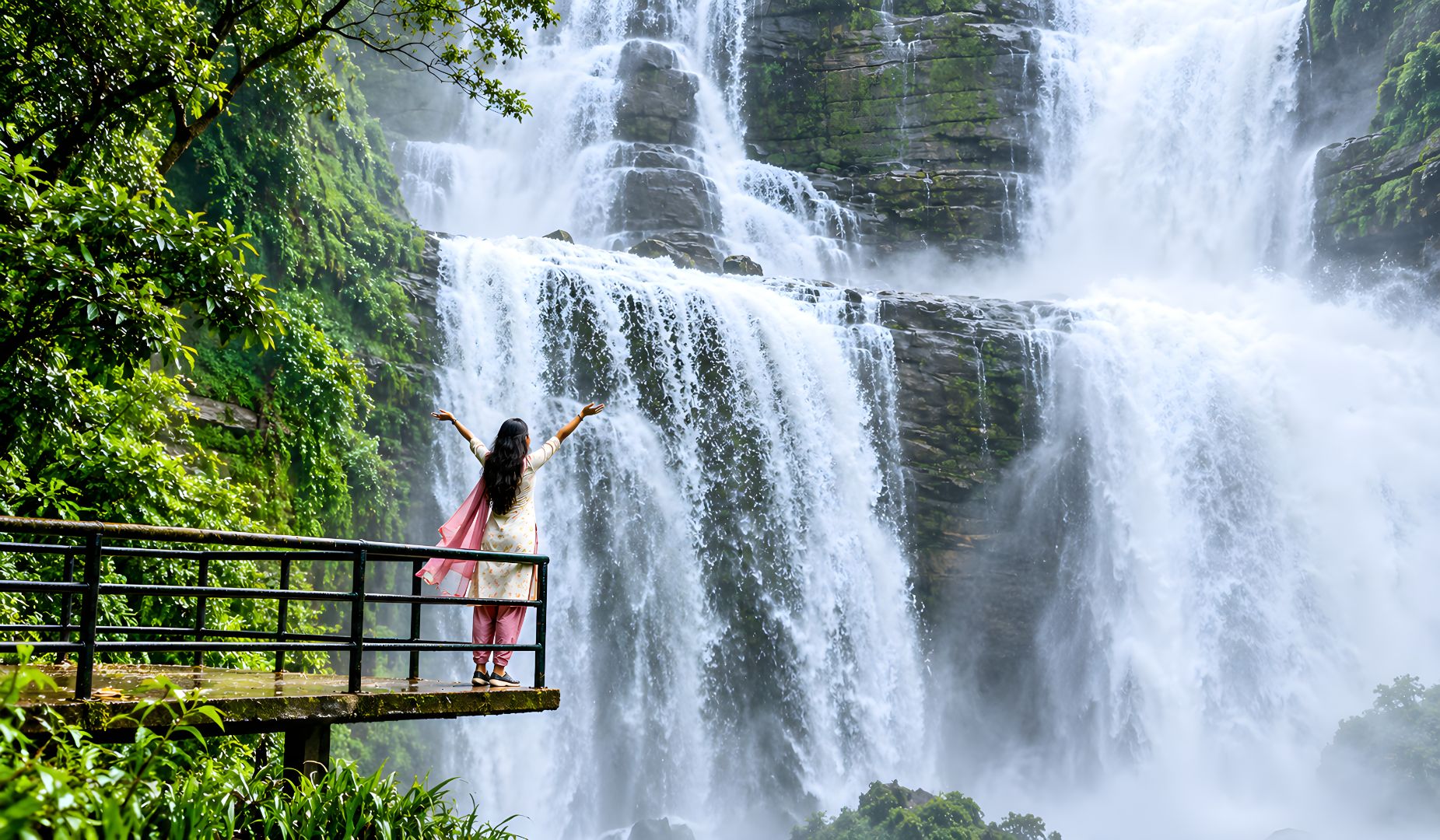 Waterfall  scenic viewpoint